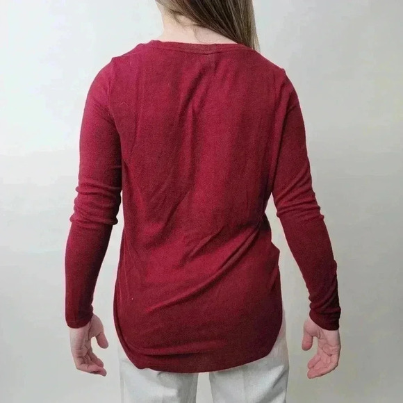 Old Navy Paper Thin Long Sleeve Heather Red - S - Picture 4 of 7